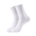 Solid color long cotton socks Breathable sweat absorption casual deodorant white socks sports socks_vogvips.com