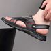 First Layer Cowhide Beach Shoes Soft Sole Latex Cushion Men's Summer New Two-Way Slippers Outdoor Sandals_vogvips.com