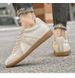 Height-increasing German Training Shoes Men's First-layer Cowhide Comfortable Lace-up Board Shoe Genuine Leather Business Casual Beef Tendon Soft Sole_vogvips.com