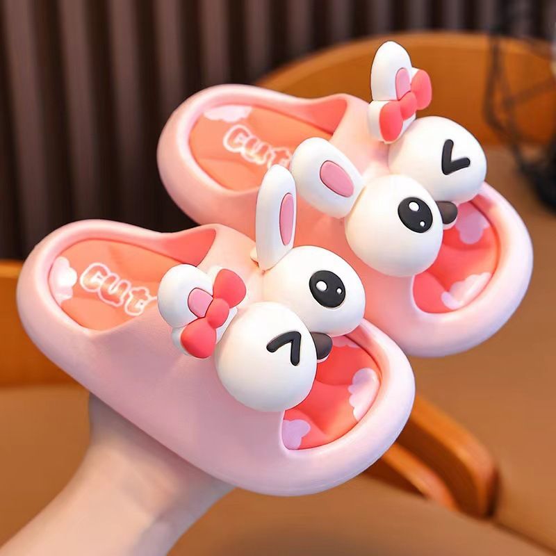 Girls' Soft Soled Slippers Cute Cartoon Style Non-Slip Thick Sole Indoor Baby Sandals Summer Wholesale Children's Shoes_vogvips.com