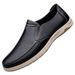 Euro Step Formal Spring Summer Loafers Slip-On Moccasins Casual Leather Top Layer Cowhide Lazy Men's Shoes_vogvips.com