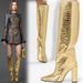 Pointed Toe Fashion Chunky Heel Over-the-Knee Loose Fit Plus Size High Heels Multicolor Runway Women's Boots_vogvips.com