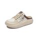 Little White Shoes Women's Mesh Breathable Heightening Shoes Half-support Board Shoes Casual Shoes_vogvips.com