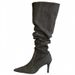 Newan And American Style Wasteland-Inspired Women's Retro Hot Girl Cowboy Pointed Toe Stacked Bo, Wide-Leg Long_vogvips.com