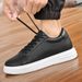 Invisible Heightening Board Shoes Men's Large Size First Layer Cowhide White Shoes Student Breathable Casual Shoes_vogvips.com