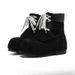 2025 Autumn And Winter New Big Head Shoes Thick Snow Boots Medium Tube Small Fat Ding Ski Boots Couple Height Increase Martin Boots Tide_vogvips.com