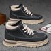 Men's Martin Boots Autumn British Style Retro High-Top Work Shoes Trendy Versatile Thick-Soled Sporty Casual Ankle Boots_vogvips.com