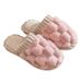 Unisex Shoes Cotton Slippers Female Home Lovers Indoor Home Non-slip Warm Fluffy Mop Male_vogvips.com