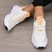 Women's Platform Sports With Fashionable Trendy Design Breathable Comfortable Outdoor Hiking Walking Casual Shoes_vogvips.com
