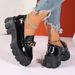 New Winter Metal Buckle One Foot Loafers Sole Thick Heel British Style Versatile Small Leather Shoes For Women_vogvips.com