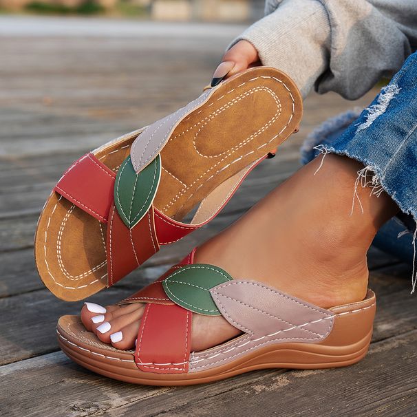 Summer Party Shoes Slides Ladies Wedge Sandals Woman Non-Slip Footwear Women Slippers Female_vogvips.com