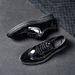 Euro Step British Brogue Carved Leather For Men, Summer New Trendy Breathable Formal Casual Shoes, Youth Korean Style Shoes_vogvips.com