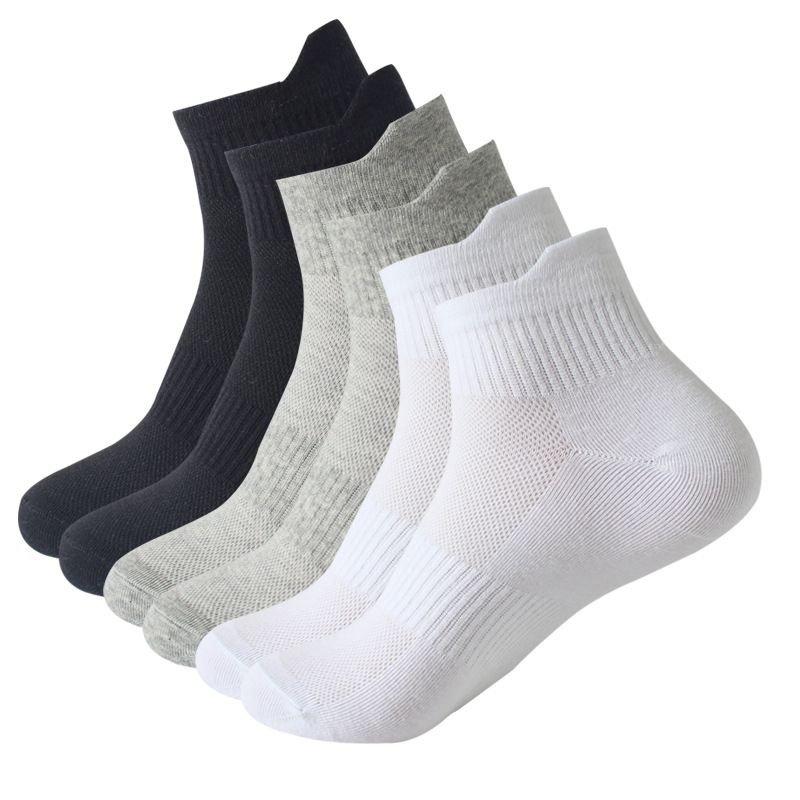 Sport Socks New Sports Socks Spring And Summer Thin Mesh Socks Men And Women's Ear Lift Mid Tube Socks Sweat Absorbing Cotton Socks_vogvips.com