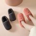 Autumn Winter Slippers With Heel For Women, Postpartum Soft Sole Maternity Home Plush Cotton Shoes, Ins Style_vogvips.com