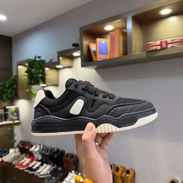 Loafers Suede Canvas White Black Men's Flexible Formal Work Elastic Flat Wedge Heel Round Toe Rubber Sole Patches_vogvips.com