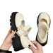 Small Muffin Platform Small Leather Shoes Women's JK British Comfortable Loafers_vogvips.com