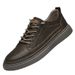 Men's Shoes Two Cowhide Board Shoes Men's Hollow And Breathable Retro Tooling Shoes Men's Casual Shoes_vogvips.com