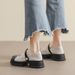thick-soled Mary Jane Shoes Women's Retro Small Fragrant Denim Blue Soft-soled Single Shoes Large-size Women's Shoes_vogvips.com