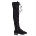 2020 Plus Size Riding Women's Front Lace-up Over-the-knee Low Heel Ankle Boots_vogvips.com