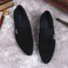 New Men's Pointed Toe Suede British Genuine Leather Business Casual Slip-On Sheepskin Shoes Large Size_vogvips.com