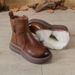 Winter Fleece-Lined 2025 New Martin For Women Sole Soft Leather Fashionable Women's Short Versatile Korean Style_vogvips.com