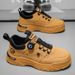 Autumn Men's Shoes, Breathable Workwear, Men's Trend, Versatile White Shoes, Men's Platform Casual Board Shoes_vogvips.com