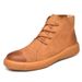 European Warm Series Work For Men, Autumn And Winter Mid-Cut Shoes, Casual Martin Boots, Men's Fleece-Lined Warm Large Size Leather Boots_vogvips.com