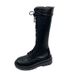 Over-the-Knee For Women, Autumn And Winter New Korean Style, Lace-Up Thick Sole Chunky Heel Martin Boots, Size 43, High_vogvips.com