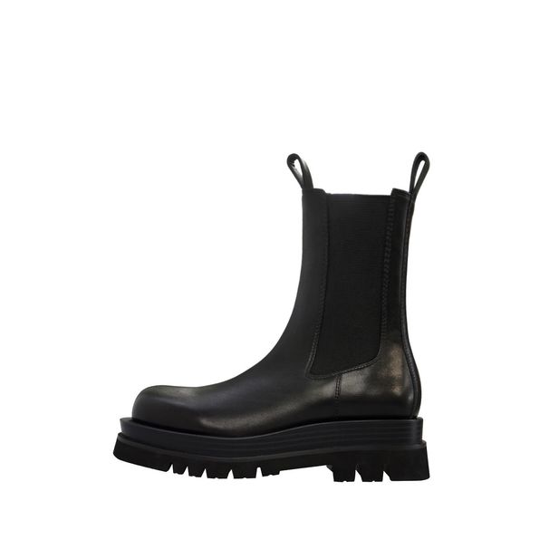 New 2026 British Style Thick-Soled Fleece-Lined Warm Cigarette For Women New Versatile Comfortable Mid-Calf Boots_vogvips.com