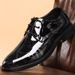 Suitable For All Seasons New Men's Spring And Autumn Fashion Lace-up Korean Style British Pointed Toe Formal Leather Large Size Shoes_vogvips.com