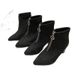 2025 Winter New Fashion Versatile Short High Heels Pointed Toe Slim Women French Style Chunky Heel Height Increasing_vogvips.com