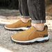 New Casual Sports PU Leather Mountaineering Travel Men's Outdoor Lightweight And Comfortable Walking Shoes_vogvips.com