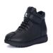 2025 Autumn Winter New High-top For Women, Non-slip Waterproof Sports Casual Cotton Leather Boots, Fleece-lined Flat_vogvips.com