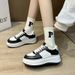 Little White Female New Student Lightweight Casual Versatile Board Trendy Instagram Sports Style Thick Sole Single_vogvips.com