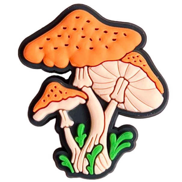 Lovely Mushroom Series Shoe Flower Decoration Buckle Personality Everything Soft Rubber Shoes Accessories Accessories_vogvips.com