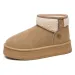 Free Delivery Designer Ladies' Snow Boots Soft Sole Design Loose Fit Comfortable And Fashionable Cotton Shoes_vogvips.com