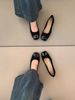 French-style Square-toed Flat Slimming And Gentle, Retro Low-cut Versatile Shoes, Comfortable Shoes Women For Commuting_vogvips.com