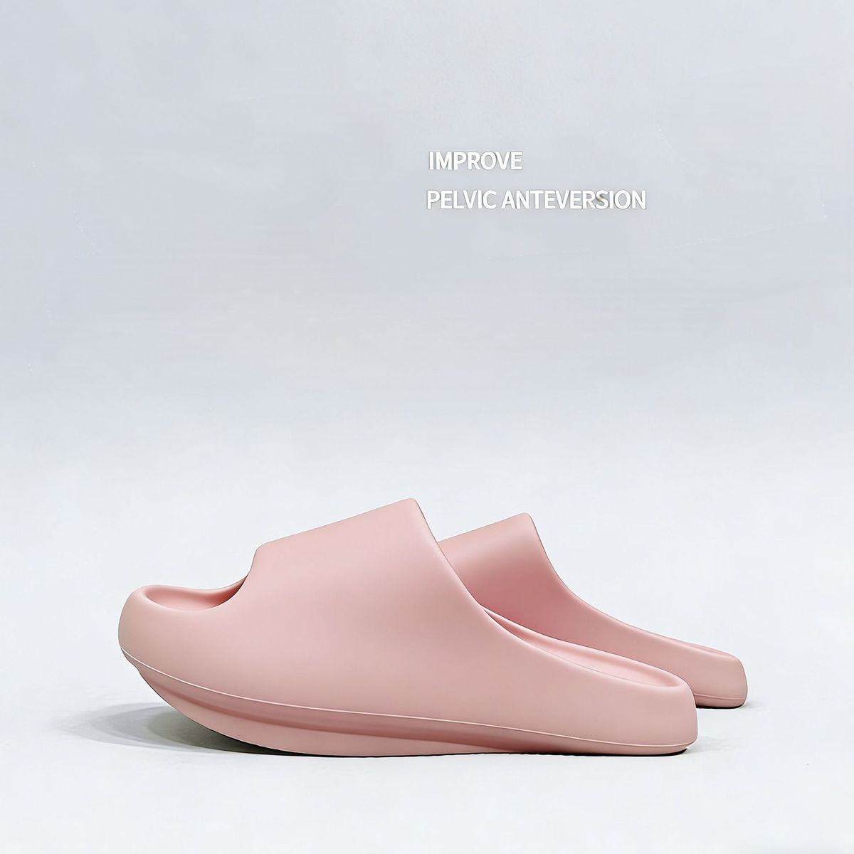 Women's Men's Negative Heel Slippers For Pelvic Non Slip EVA Orthopedic Slides Posture Correction Footwear_vogvips.com