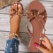 New Style Rivet Bowknot Sandals Summer Crystal Shoes Women Outdoor Craft Flip-Flops_vogvips.com