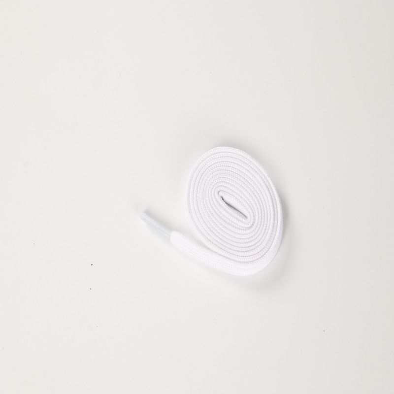 Universal Flat Shoelaces For Casual Sneakers & Shell Toe Shoes - Hollow Core Design, Durable & Stylish (Black & White)_vogvips.com