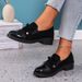 Slip-on Loafers Women's Fall Pumps With Chunky Heels_vogvips.com