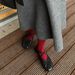 Full Cowhide 2024 Soft Black Flat Cross Ballet Round Toe Genuine Leather Shallow Mouth Mary Jane Shoes For Women_vogvips.com