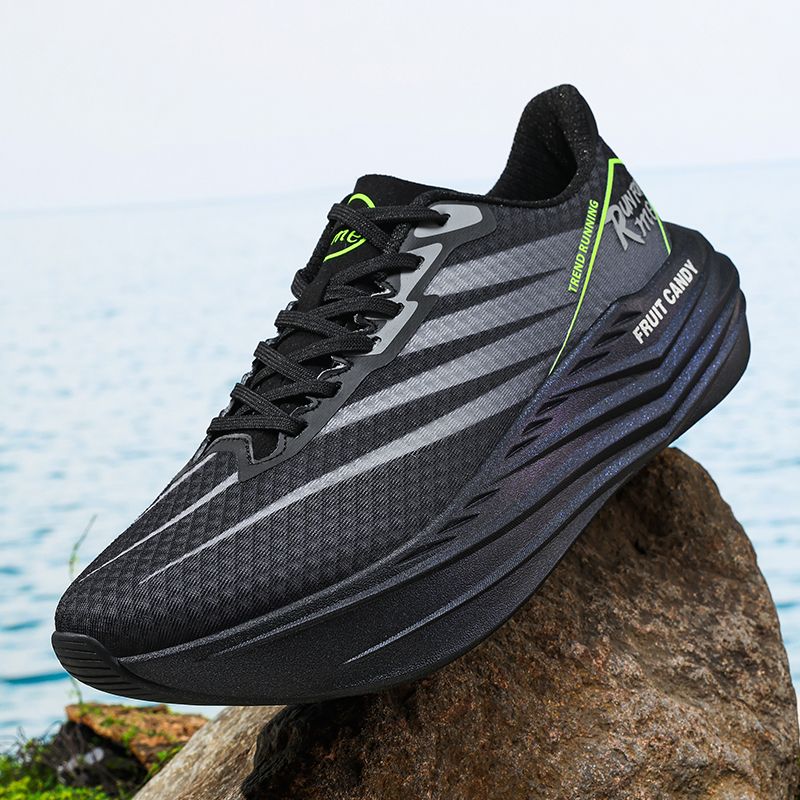 YRZL Men's Running Lightweight Sneakers Plate Professional Athletic Sports Shoes Anti-Slip Tennis Training Shoes For Track Field_vogvips.com