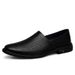 Wind Men's Small Leather Shoes Low-top Casual Men's Shoes Large Size Lazy Shoes_vogvips.com