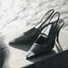 Park Choi Young Rose's Same High Heels, 2025 Spring New Metal Black Sandals_vogvips.com