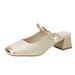 New Chinese-style Mary Jane For Women, 2026 New Model, Printed Closed-toe Slippers, Summer One-strap Outdoor Slippers_vogvips.com