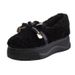Women's Shoes Casual Low Top Beige Skin Color Round Toed Cotton Shoes With Inner Height Increasing Shoes For Women Warm Snow Boots Platform Cake_vogvips.com