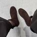 Niche Minimalist British Style Round Toe Flat Short Boots, 25 Autumn/winter New Model, Genuine Leather Suede Slim-fit_vogvips.com