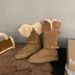 Women's Shoes Sheepskin Snow Boots With Detachable Buckle Straps, New Winter Style, Thickened And Warm._vogvips.com