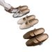 European And American Style Half For Women 2025 Retro Small Square Toe Flat Closed-Toe Slippers Fashionable Outdoor Lazy_vogvips.com